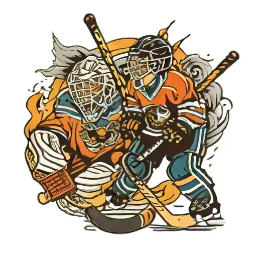 memorial tattoo for nephew who played hockey  tattoo design idea