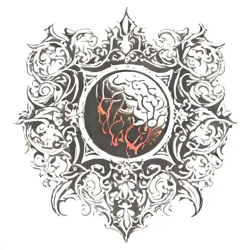 blood and gore tattoo design idea