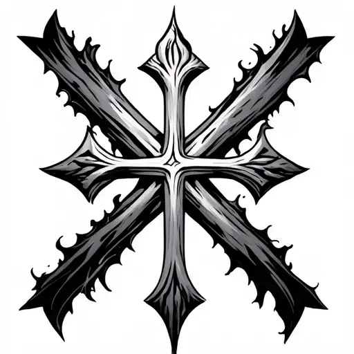 cross mark 10:9 written tattoo design idea