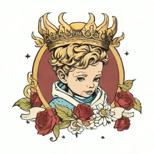 little prince for a Aries baby boy   tattoo design idea