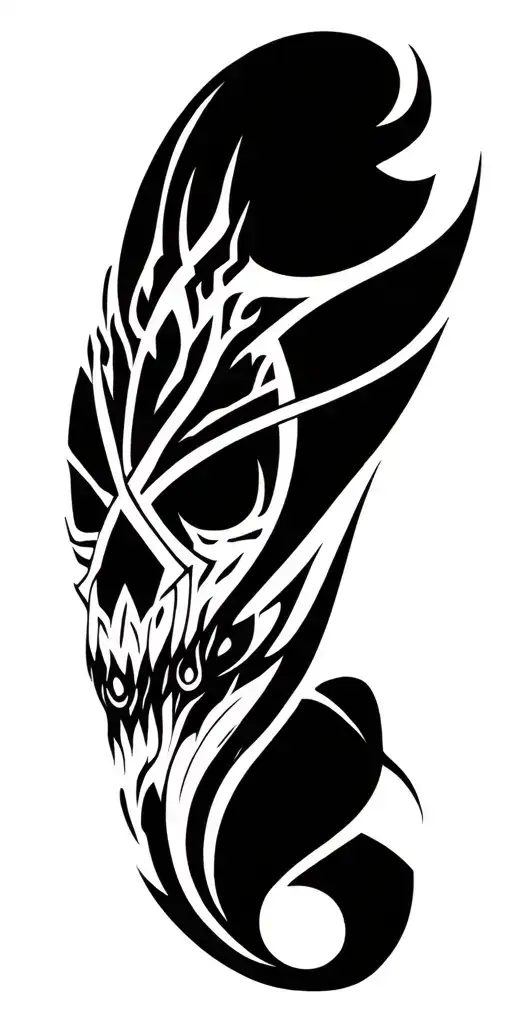 cyber sigilism tattoo design idea