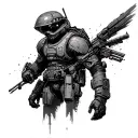 Helldivers 2 tattoo design idea