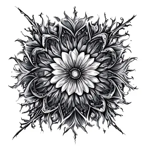 mandelbrot set tattoo design idea
