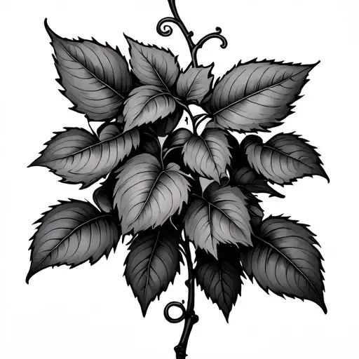 Thick Vine tattoo design idea