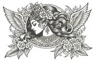 Nike Goddess tattoo design idea