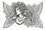 Nike Goddess tattoo design idea