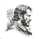 john wick tattoo design idea