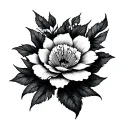 • General style: Minimalist, fine lines, black and white with a touch of engraving and well-defined details. Ch tattoo design idea