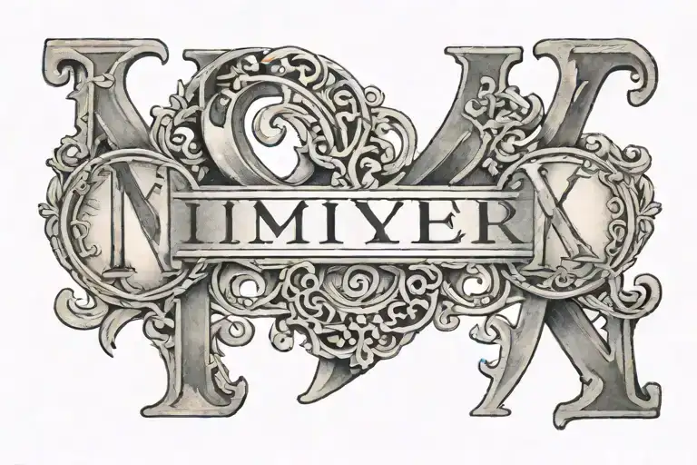 Roman numerals 1976 written tattoo design idea