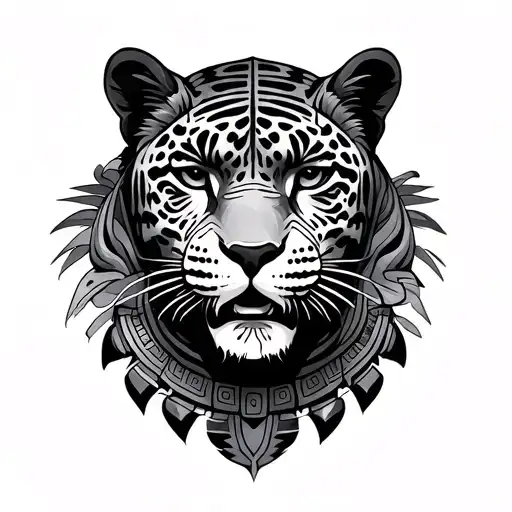 Mayan Jaguar tattoo design idea