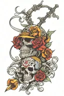 gang nights tattoo design idea