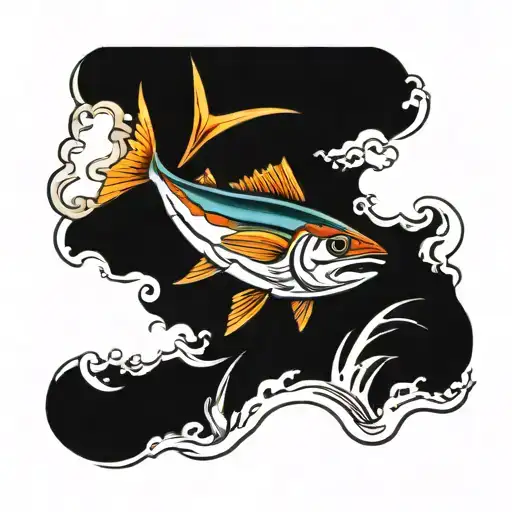 tuna fish on rice tattoo tattoo design idea