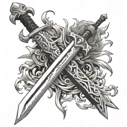 berserk sword tattoo design idea