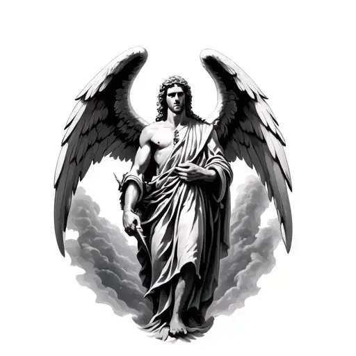 Archangel Michael tattoo design idea