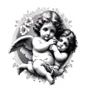cherubs tattoo design idea