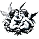 cherubs tattoo design idea
