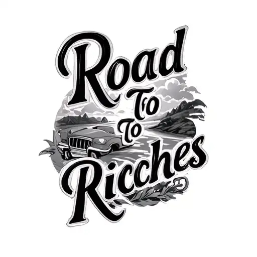 Road To Riches tattoo design idea
