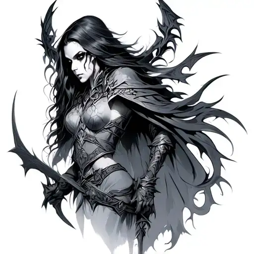 Sylvanas Windrunner tattoo design idea