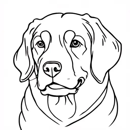 bernese mountain dog face tattoo design idea