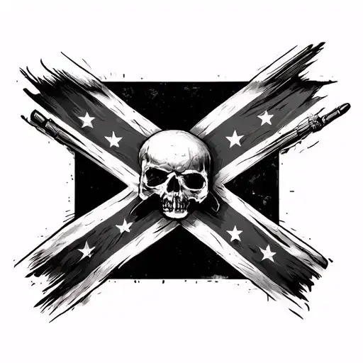 Rebel Flag tattoo design idea