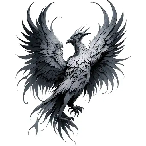 phoenix and nova tattoo design idea