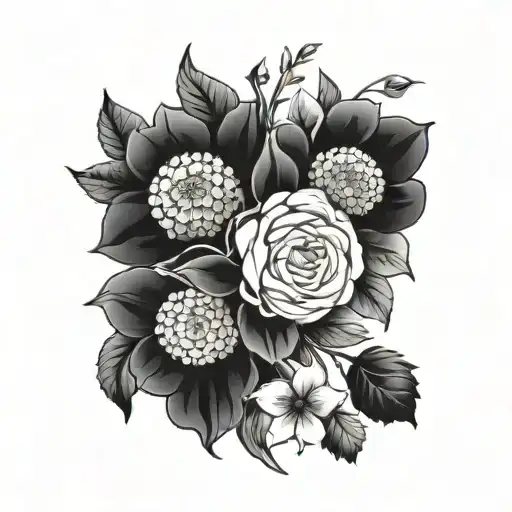 flowers and dates 2010 tattoo design idea