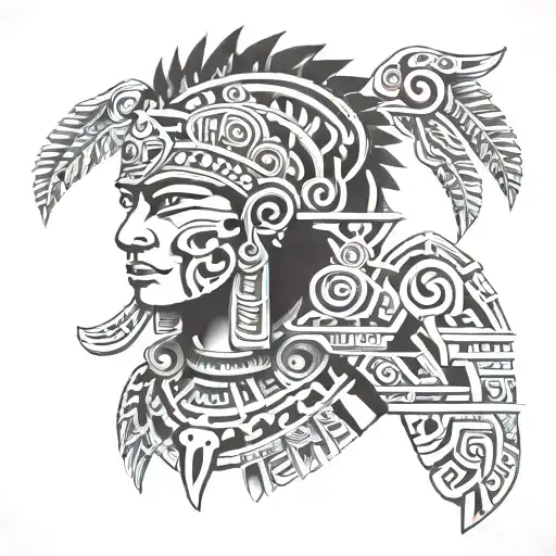 Aztec, Inca, Mayan tattoo design idea