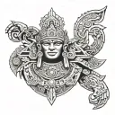 Aztec, Inca, Mayan tattoo design idea