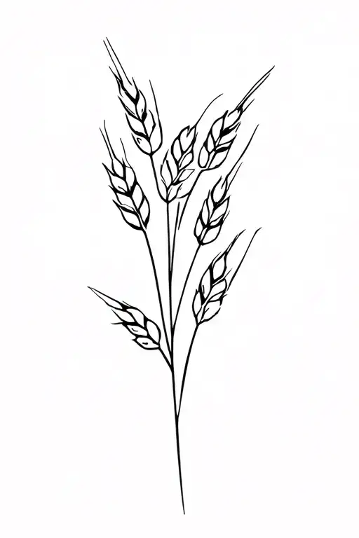 wheat rye oat barley incorporated tattoo design idea