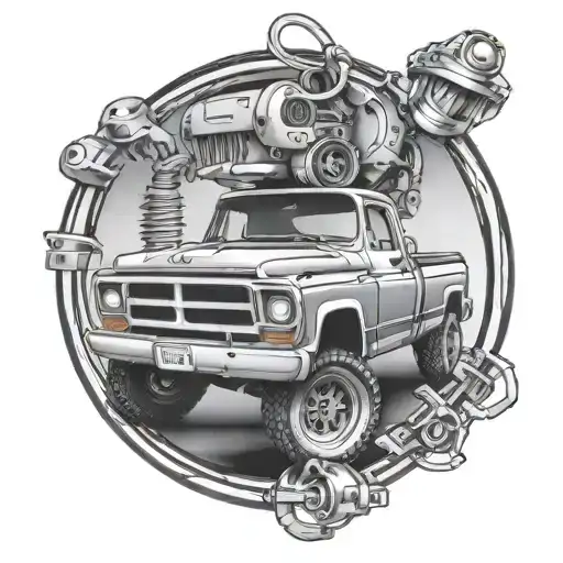 Mopar, electrician, handy man tattoo design idea