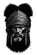 Aztec warrior  tattoo design idea