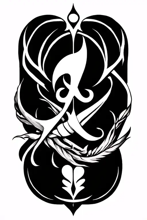 kairos symbol incorporated tattoo design idea