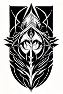 kairos symbol incorporated tattoo design idea