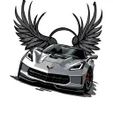 Corvette tattoo design idea