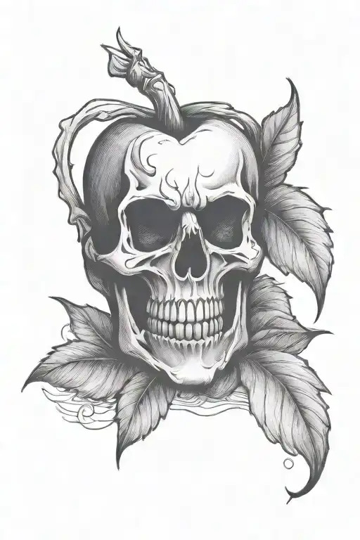 evil queen crown tattoo design idea