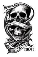 "Memento mori " grimm reaper memento mori tattoo design idea