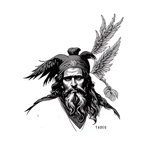 San Judas Tadeo tattoo design idea