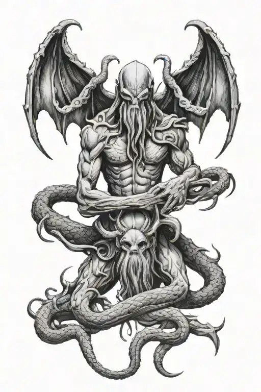 odin wick cthulhu tattoo design idea