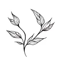 quiet mourning tattoo design idea