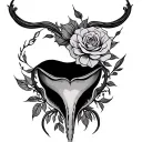 Vaginal tattoo design idea