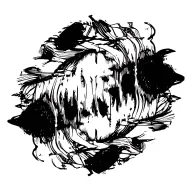 High contrast brush-like strokes dark aesthetic surrealist gothic blackwork otherworldly ornamental abstract sigilism tattoo design idea
