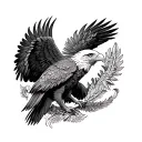 Mexican Eagle tattoo design idea