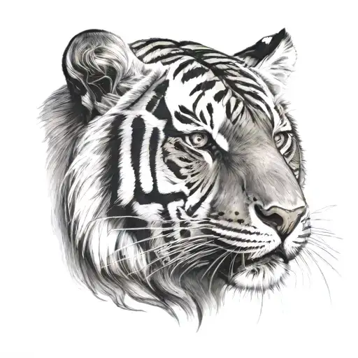 Bengal tiger tattoo design idea