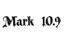 "Mark 10:9" tattoo design idea