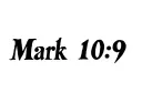 "Mark 10:9" tattoo design idea