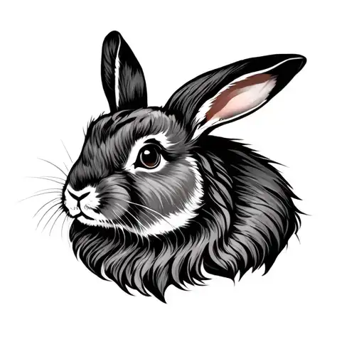 Lionhead Rabbit tattoo design idea