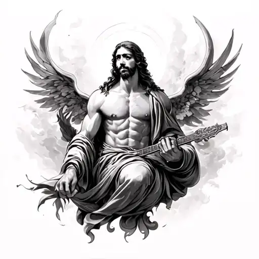 “I will not fear though tens of thousands assail me on every side. Arise, Lord! Deliver me, my God! Strike all my enemie tattoo design idea