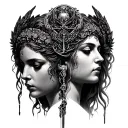 hecate triple  head goddess tattoo tattoo design idea
