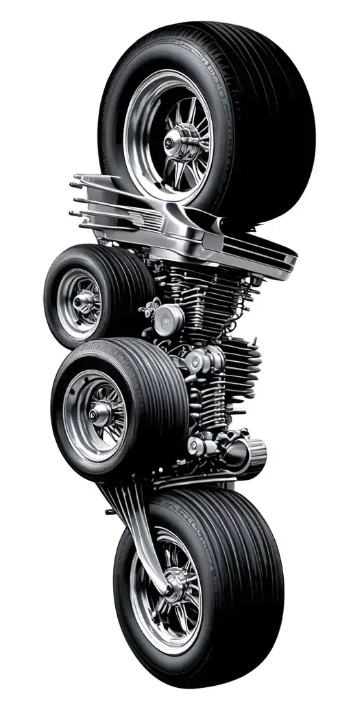 engines and wheels pontiac firebird tattoo design idea