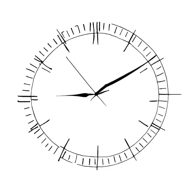 Time tattoo design idea